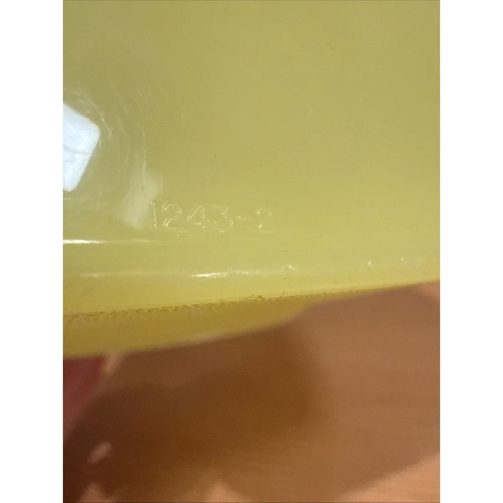Tupperware Vintage Yellow‎ Rectangle Storage Container w/Lid #1243-2